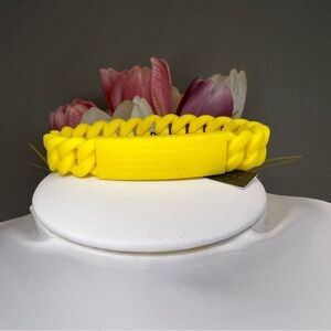 Marc by Marc Jacobs Yellow Chain Silicone Bracelet